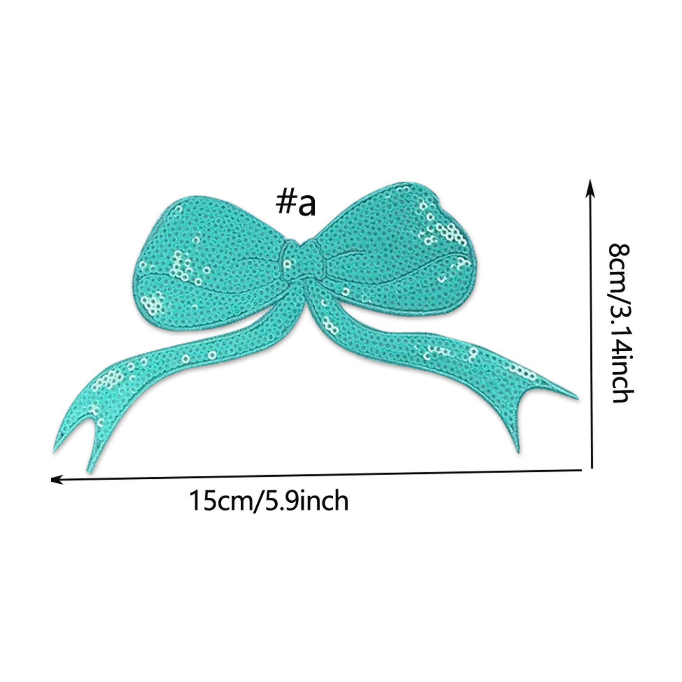 Wholesale Bow embroidery  fabric appliqué  sequins